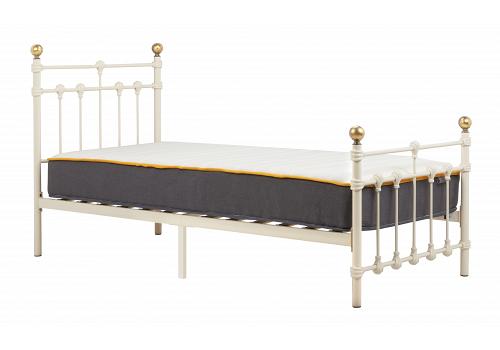 3ft Single Atlantic Traditional Ivory Metal Tubular Bed Frame 1